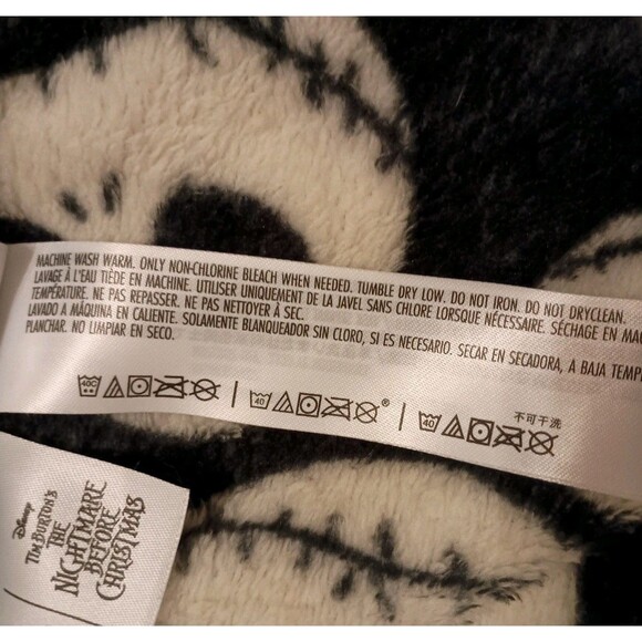 Disney Nightmare Before Christmas Jack Skellington Fleece Jacket Size XXL Zip-Up - Picture 11 of 13